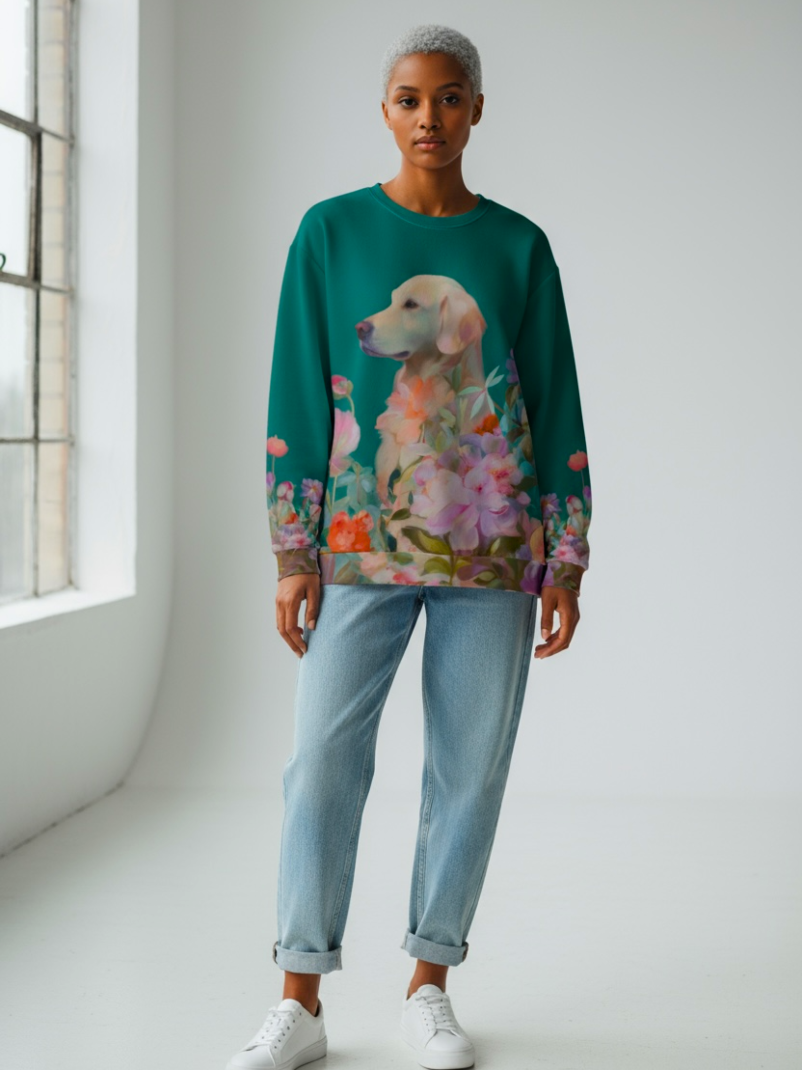 Garden Guardian — Golden Retriever Sweatshirt