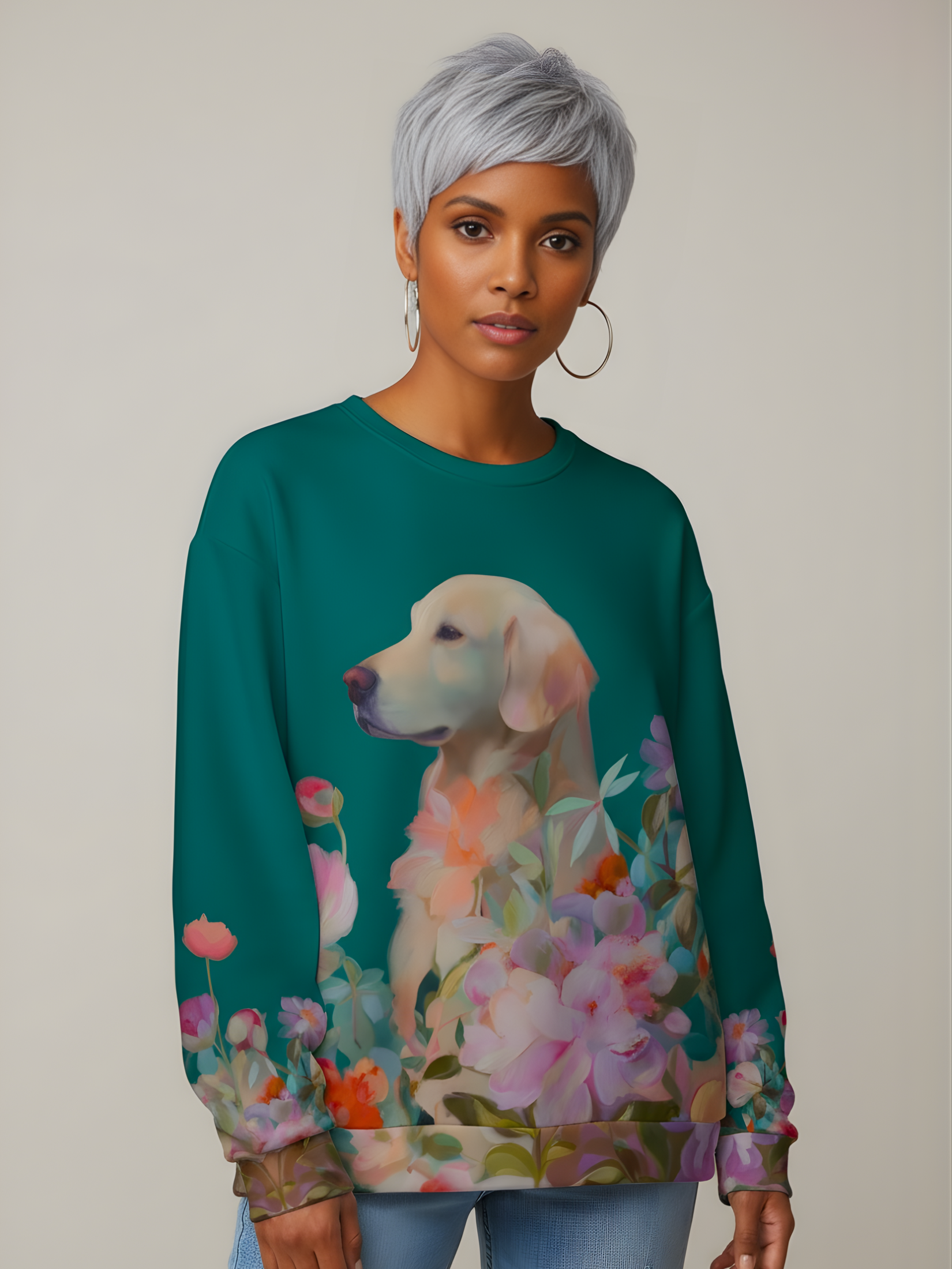 Garden Guardian — Golden Retriever Sweatshirt