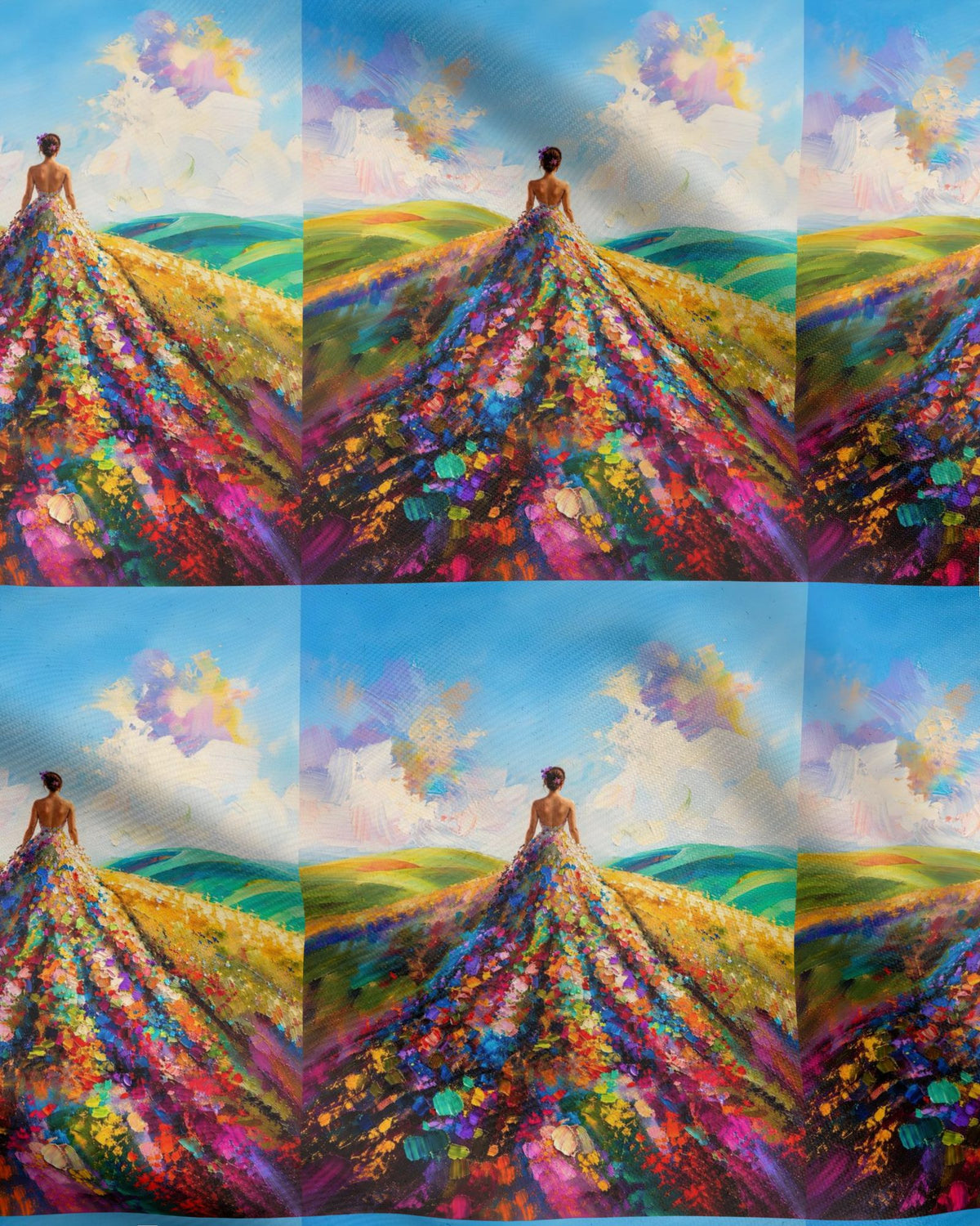 Woman on the Land – Velvet Tapestry