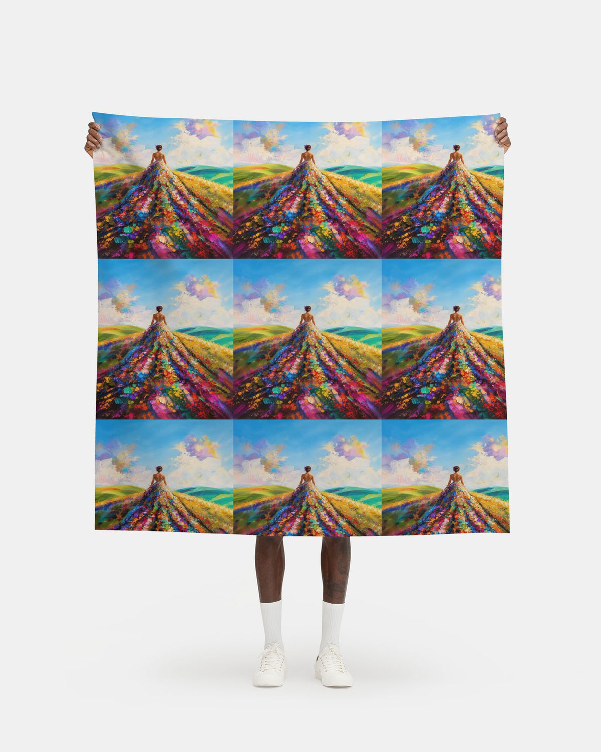 Woman on the Land – Velvet Tapestry