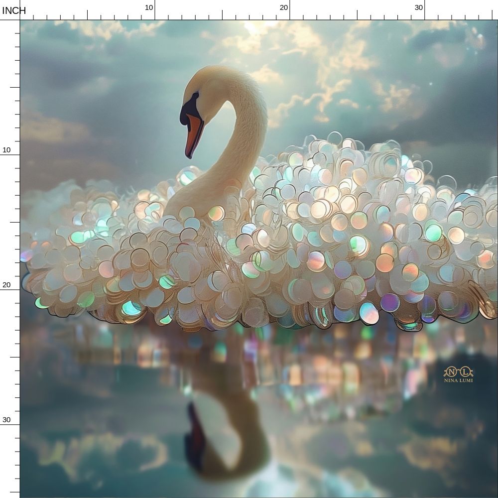 Fabric Printing klein swan