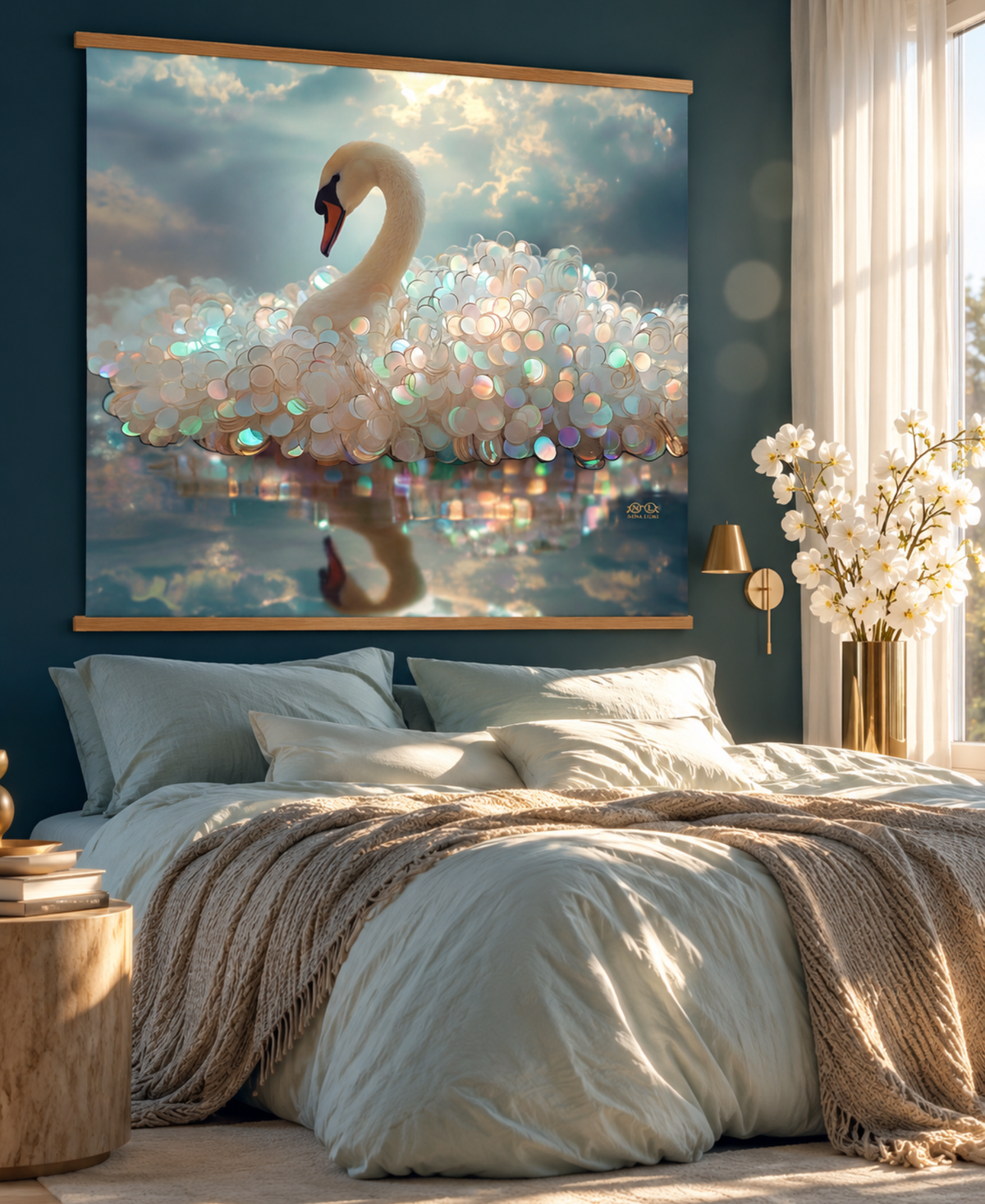 Unmistakably You – Velvet Tapestry, 47 × 47 in (120 × 120 cm)