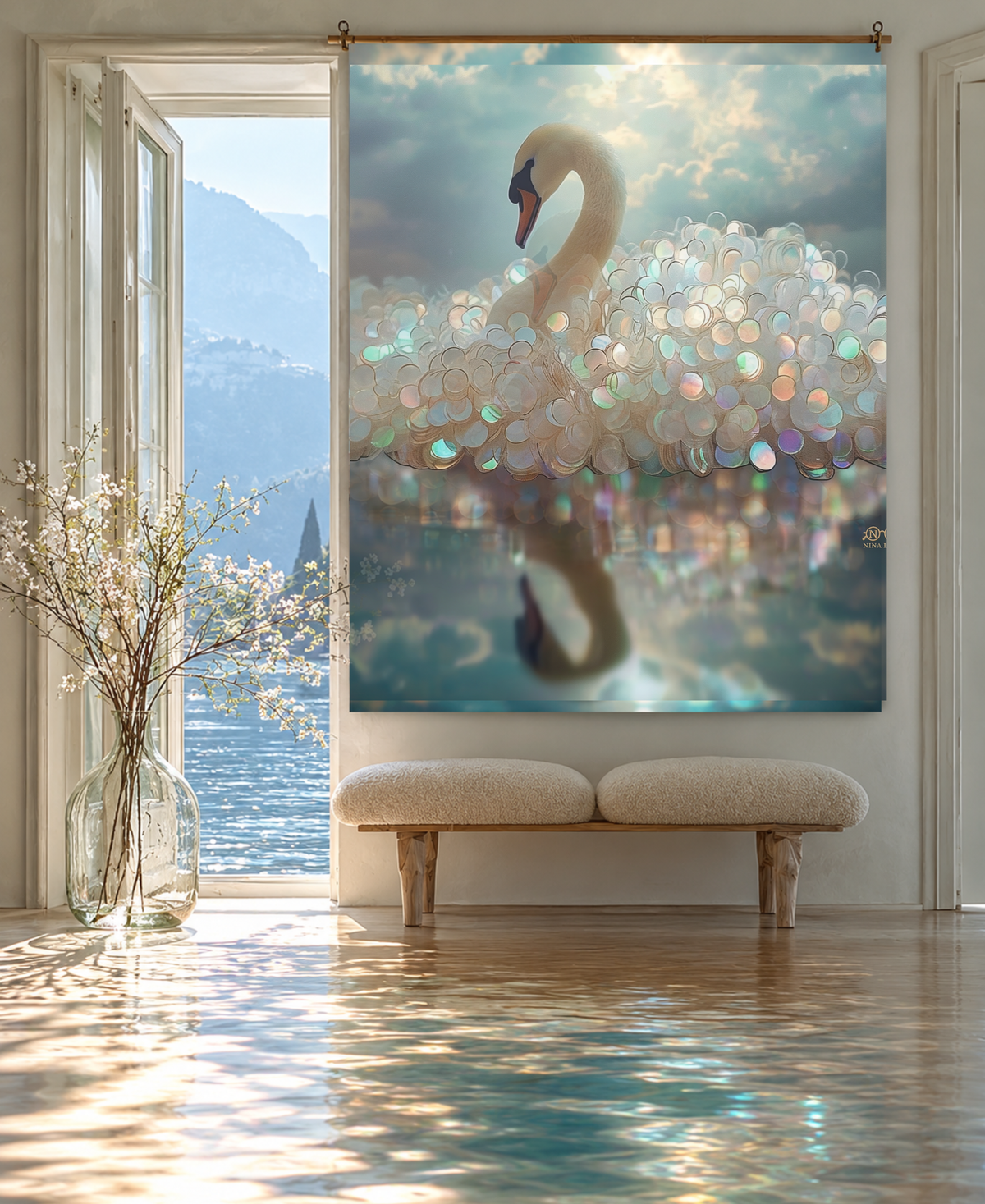 Unmistakably You – Velvet Tapestry, 47 × 47 in (120 × 120 cm)