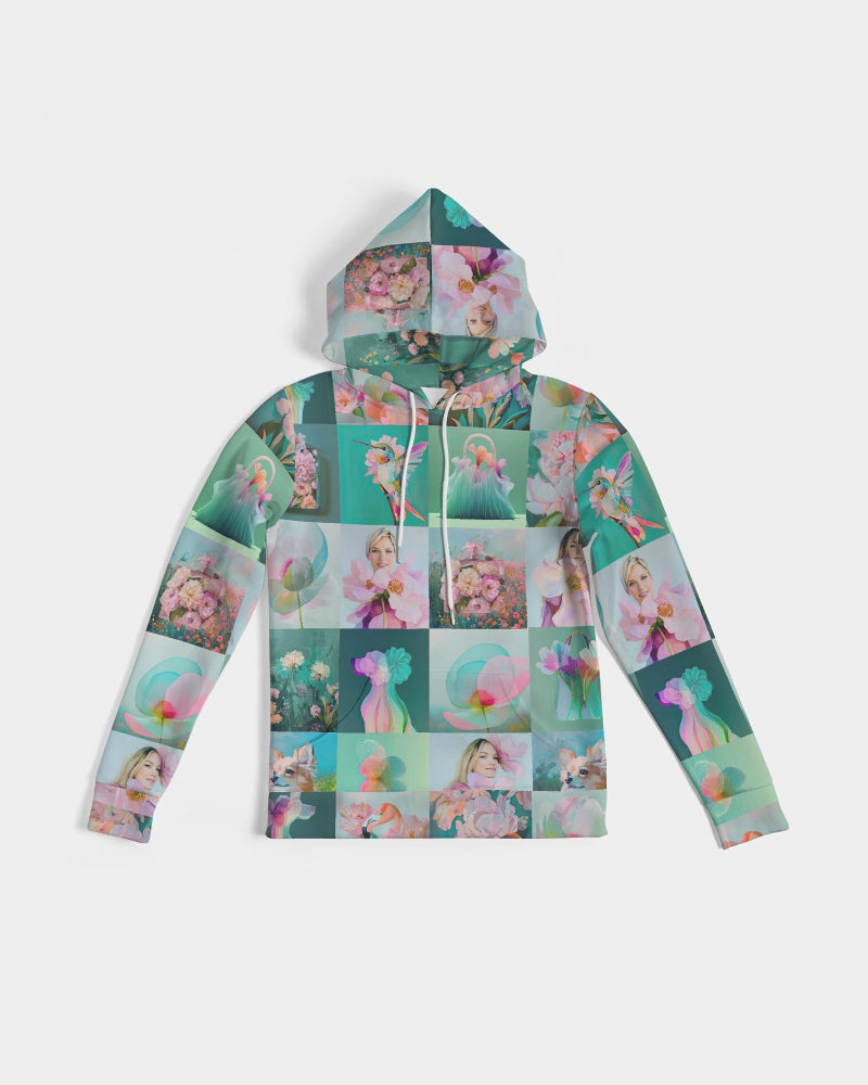Mint Block Women's All-Over Print Hoodie - Sample
