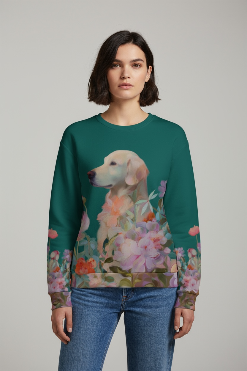 Garden Guardian — Golden Retriever Sweatshirt