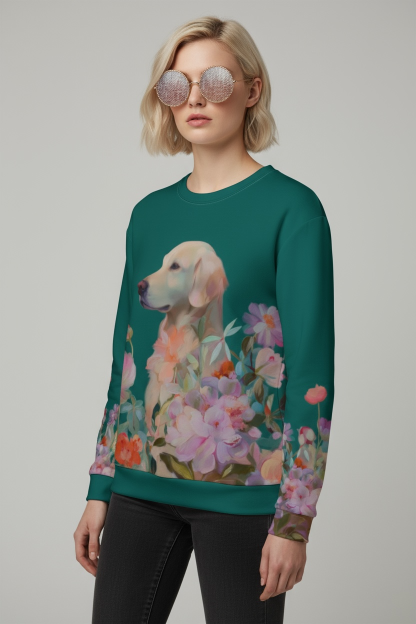 Garden Guardian — Golden Retriever Sweatshirt