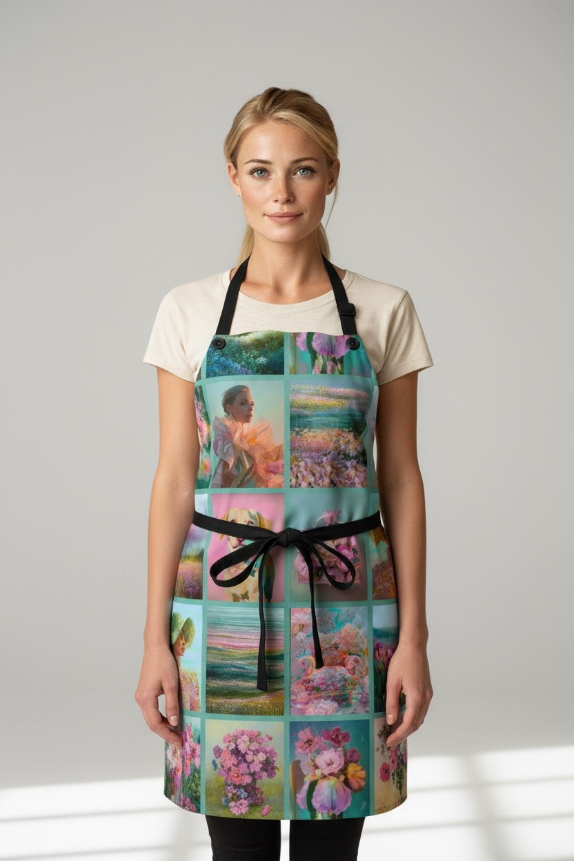 Canvas of Joy — Collage Apron