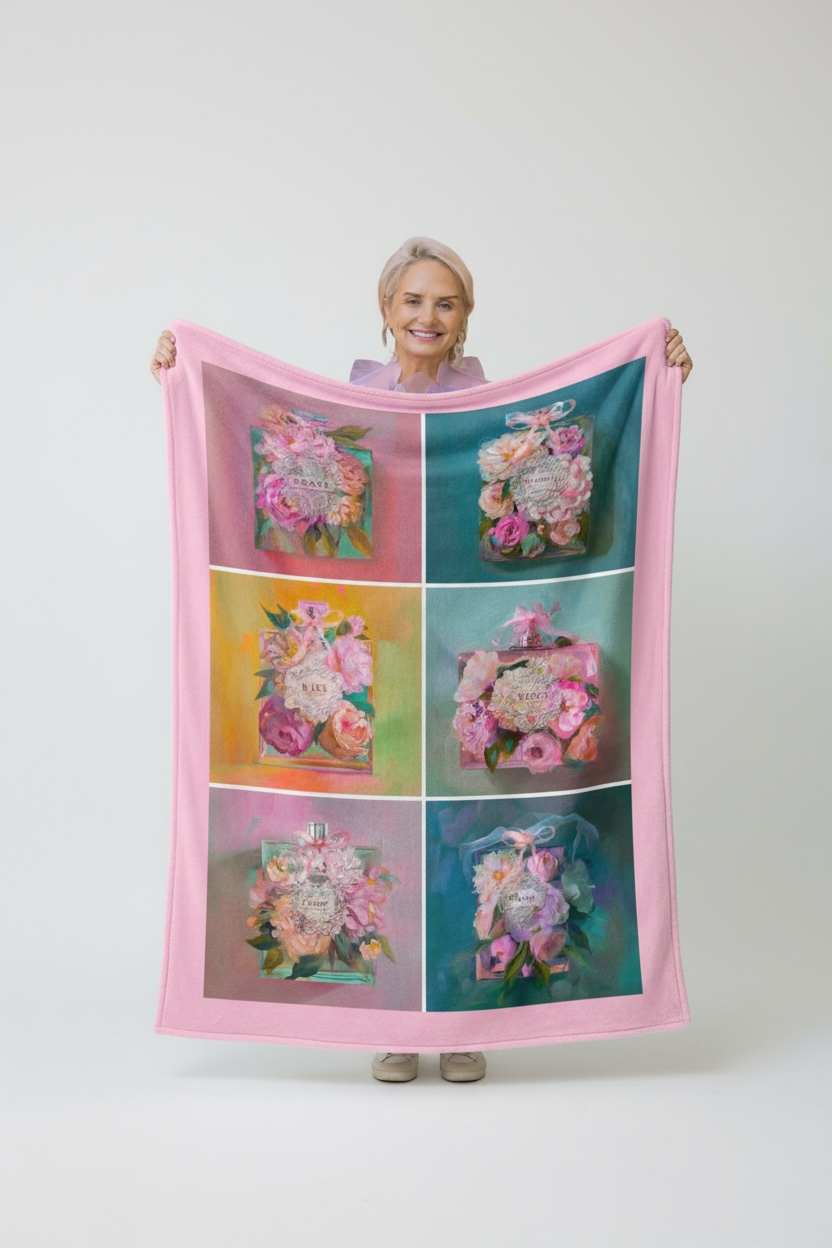 Petals and Perfume - Throw Blanket