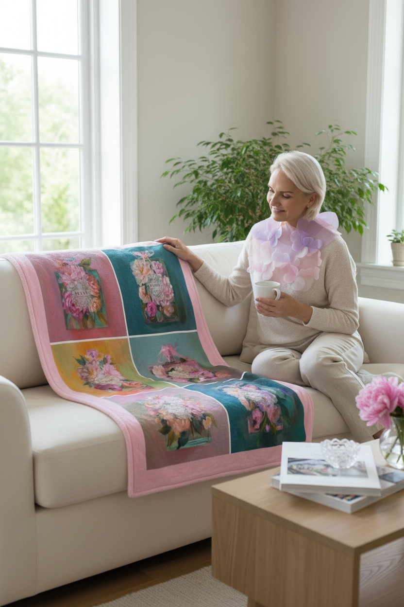 Petals and Perfume - Throw Blanket
