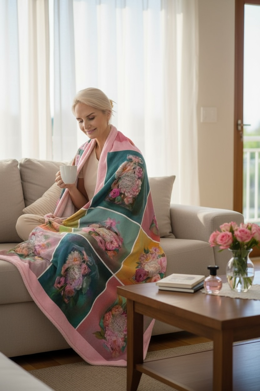 Petals and Perfume - Throw Blanket