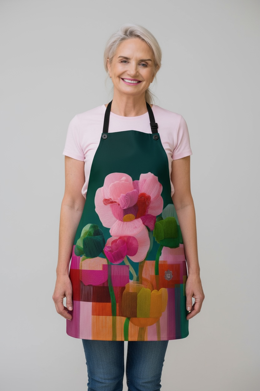 Bloomline — Abstract Floral Apron