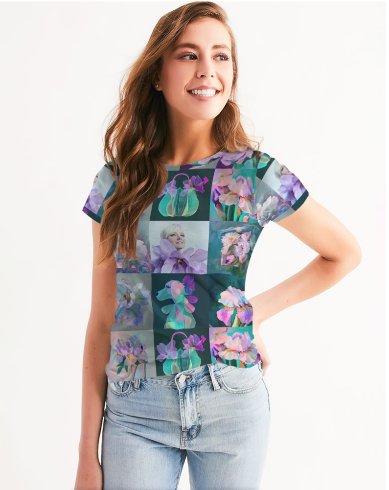 Lilac Women's All-Over Print Tee - Sample
