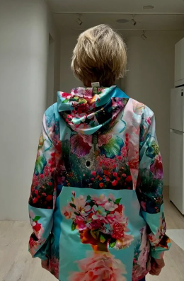 FRAGRANCE All-Over Print Windbreaker - Sample