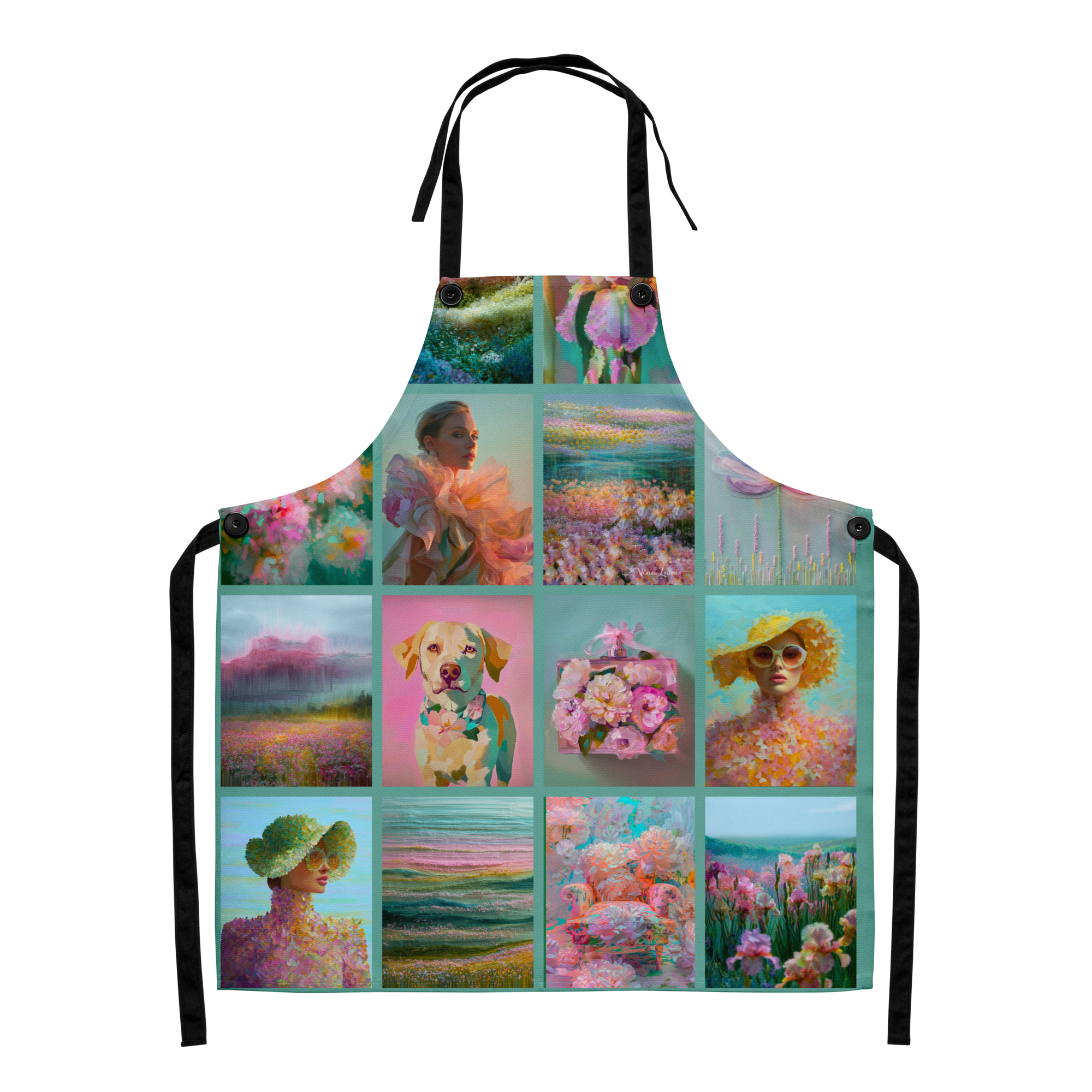 Canvas of Joy — Collage Apron