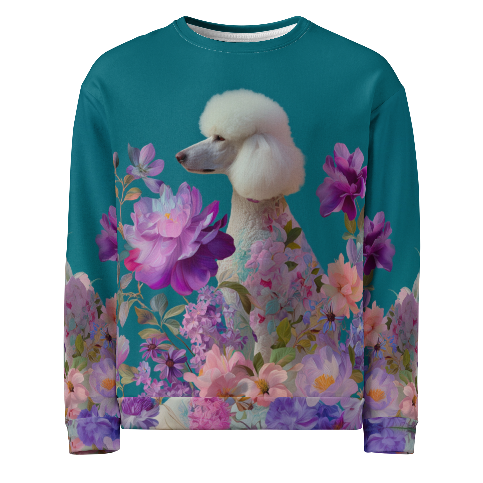 Poodles & Petals — All-Over Sweatshirt