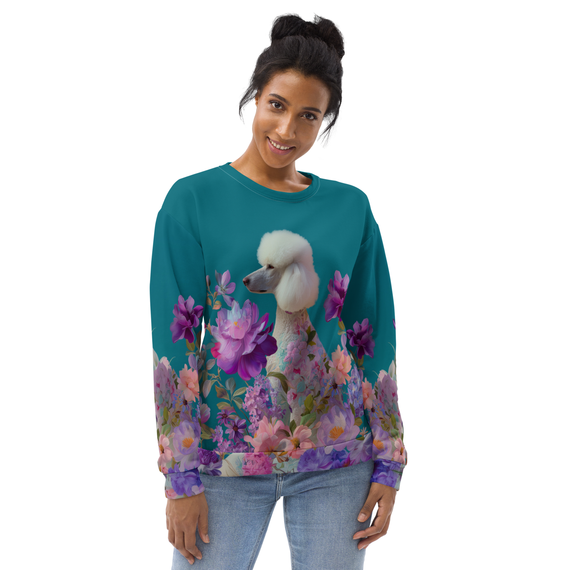 Poodles & Petals — All-Over Sweatshirt