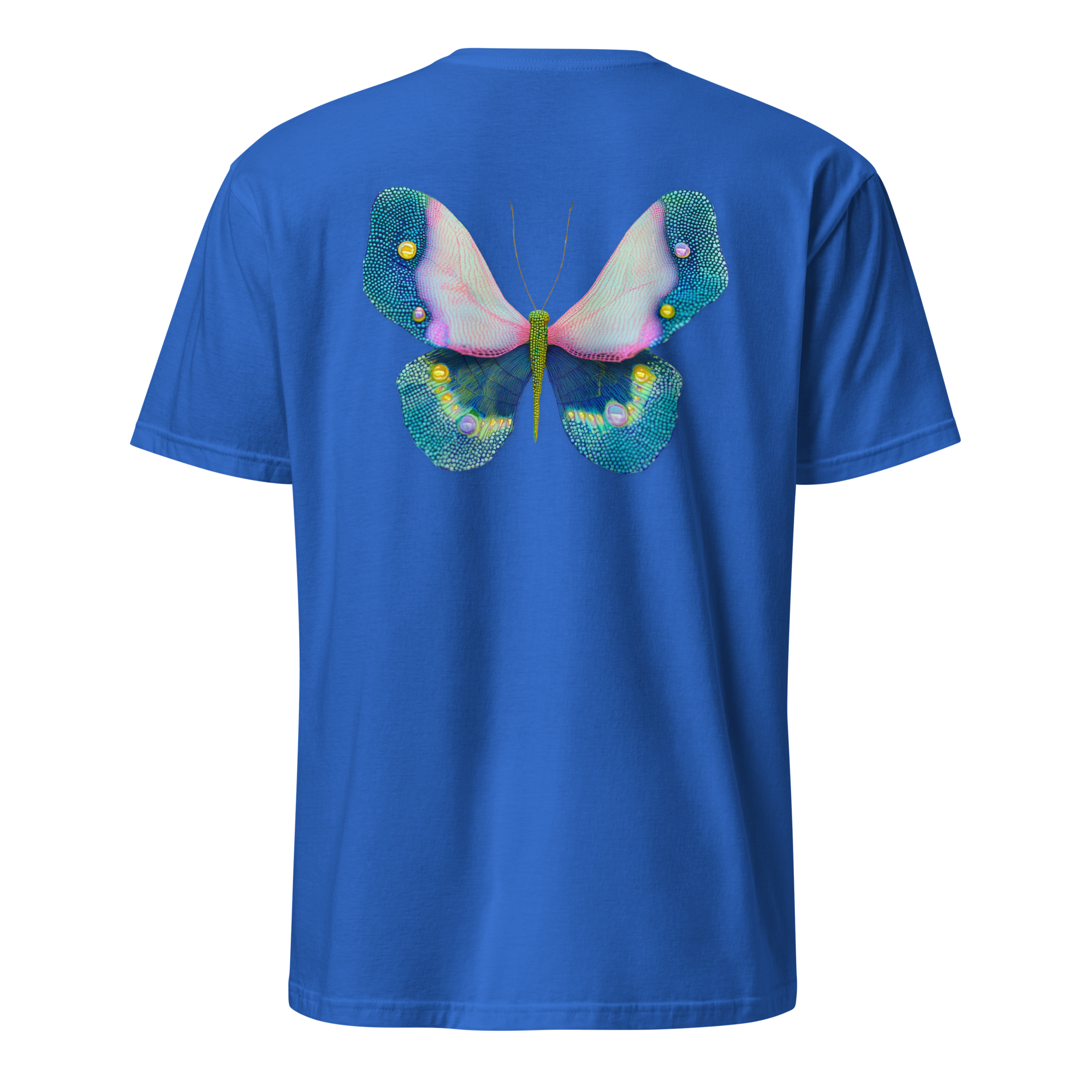 Butterfly Reverie Short-Sleeve Blue T-Shirt