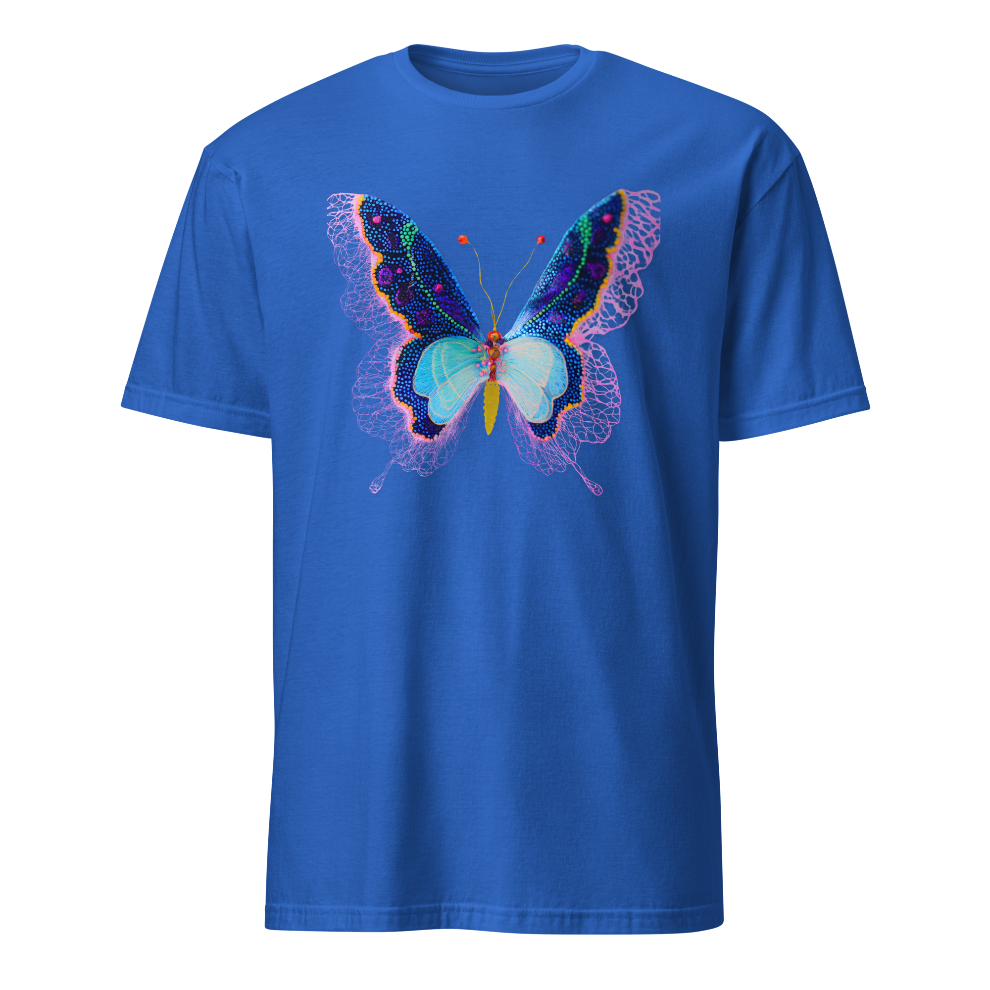 Butterfly Reverie Short-Sleeve Blue T-Shirt