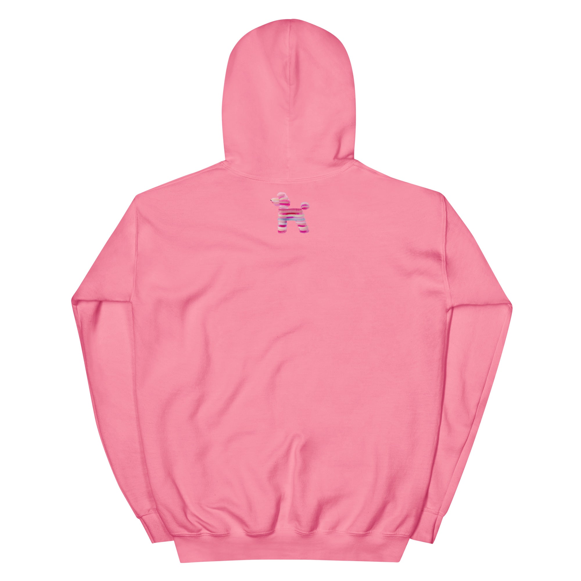 Stripe Poodle — Blush Hoodie - Sample
