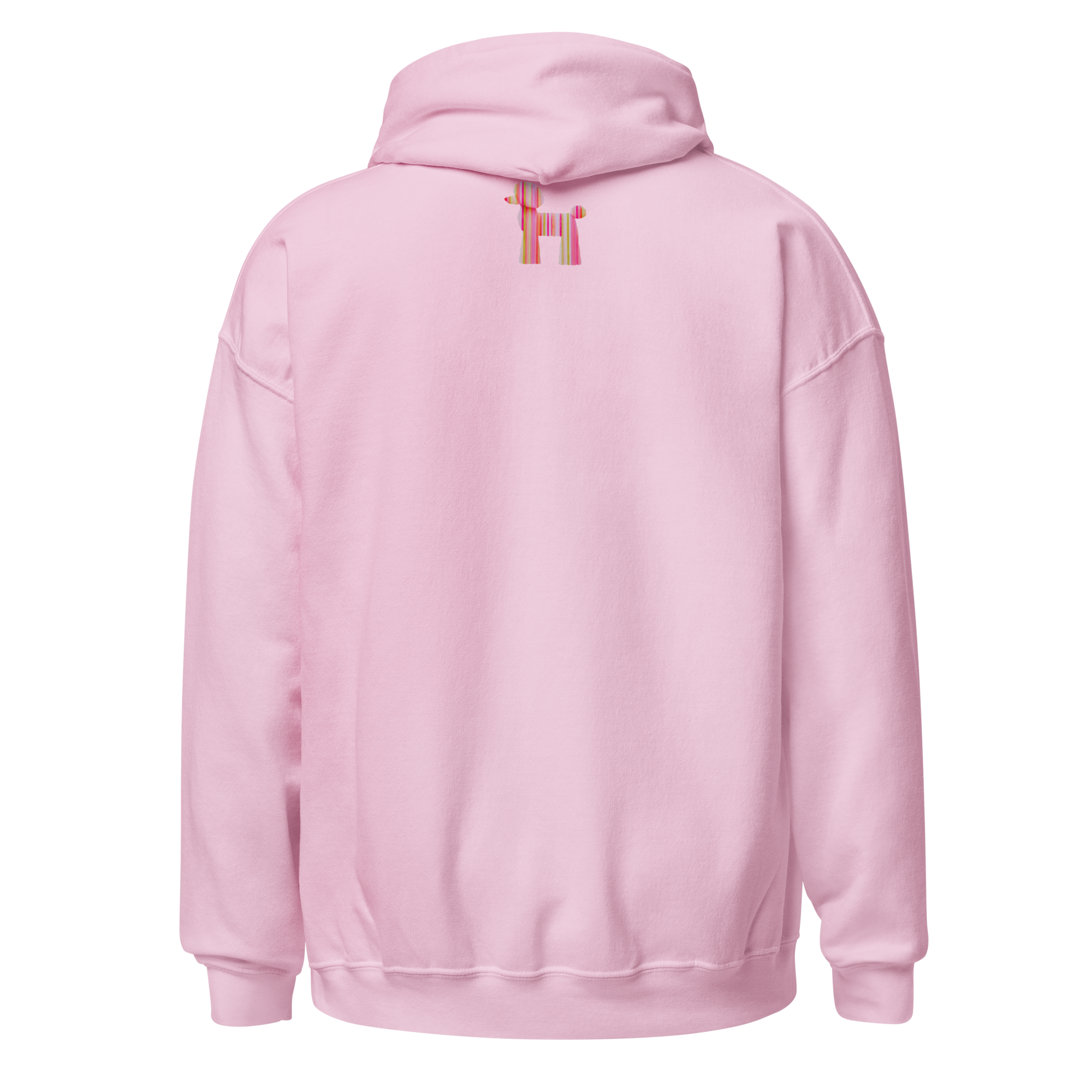 Candy-Stripe Pink Poodle Hoodie