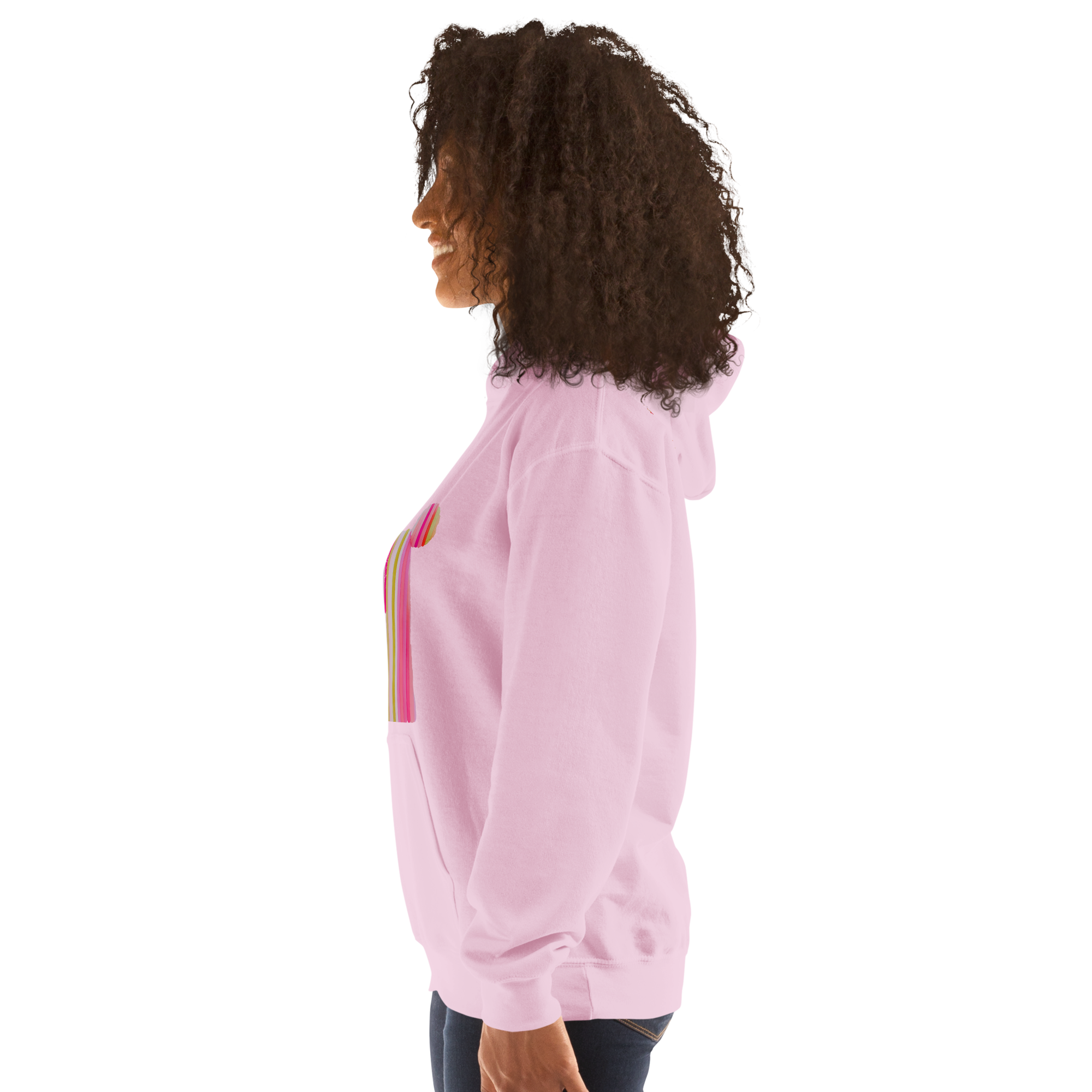 Candy-Stripe Pink Poodle Hoodie
