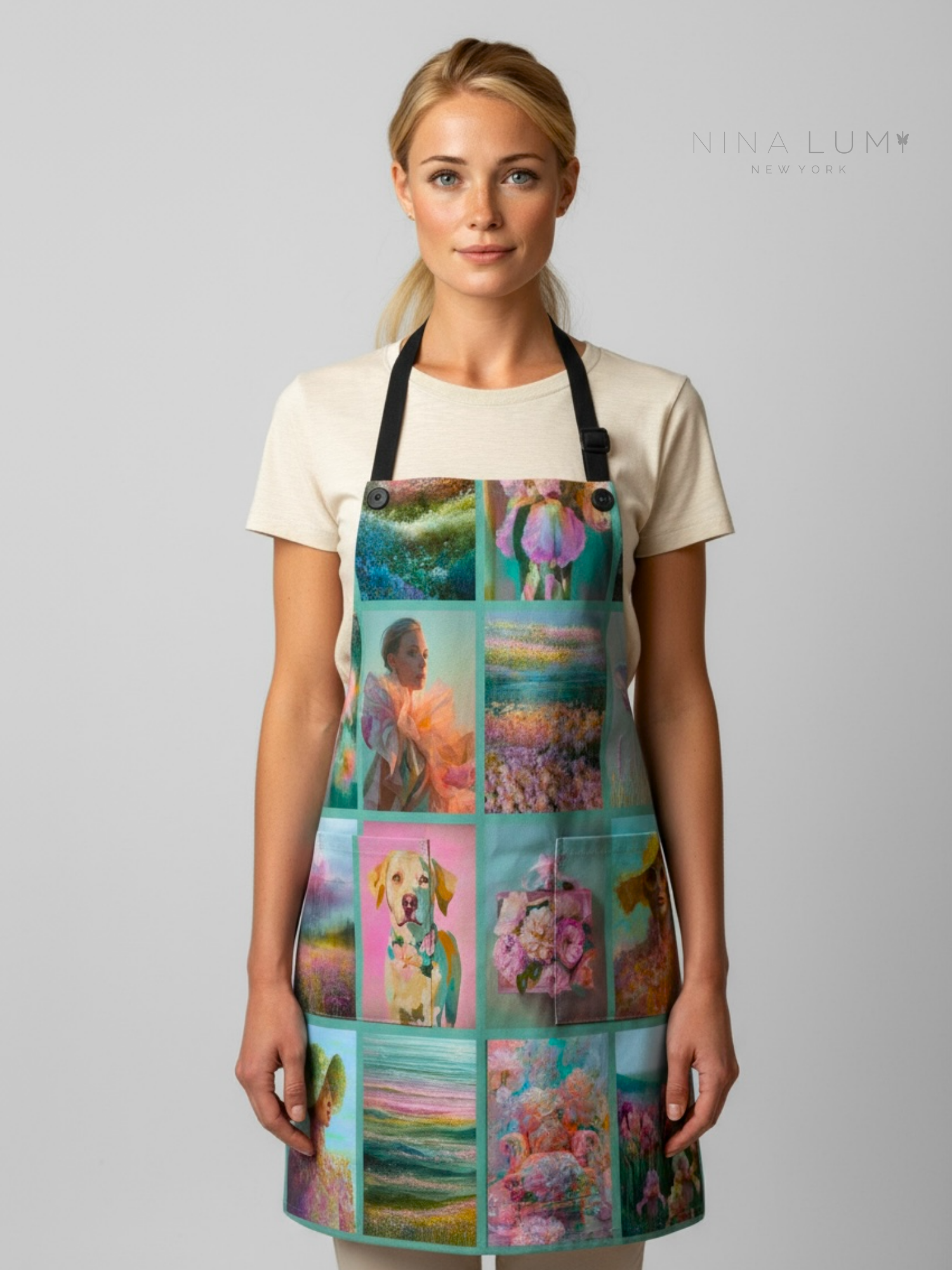 Canvas of Joy — Collage Apron