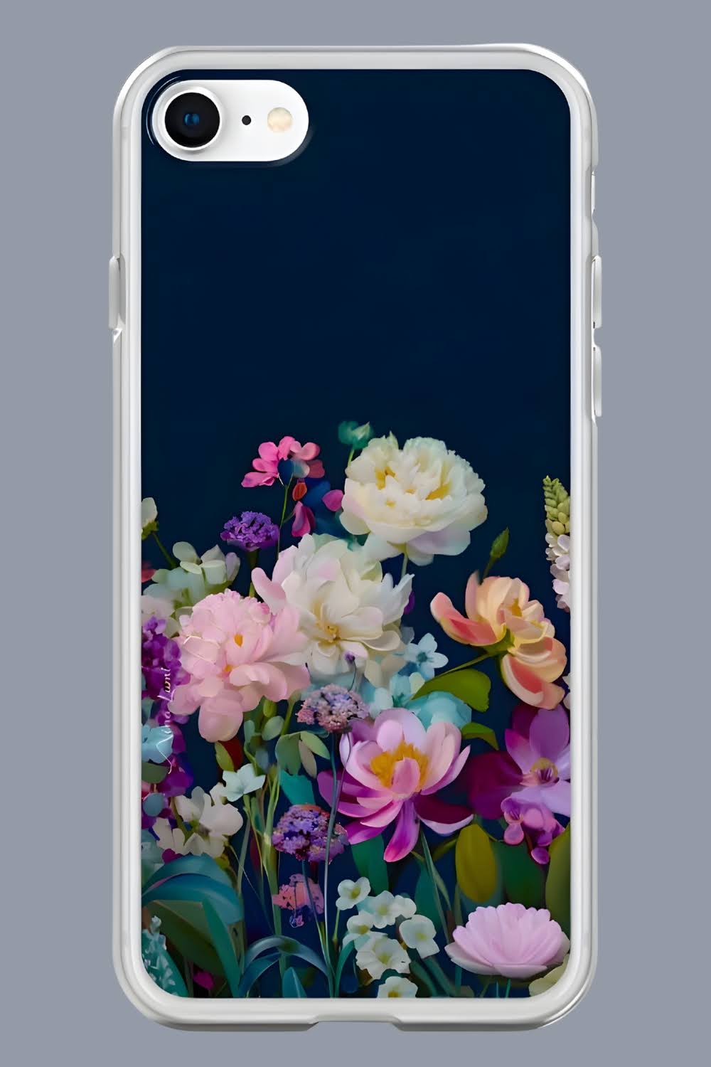Blue Hour Bloom - Clear Case for iPhone®