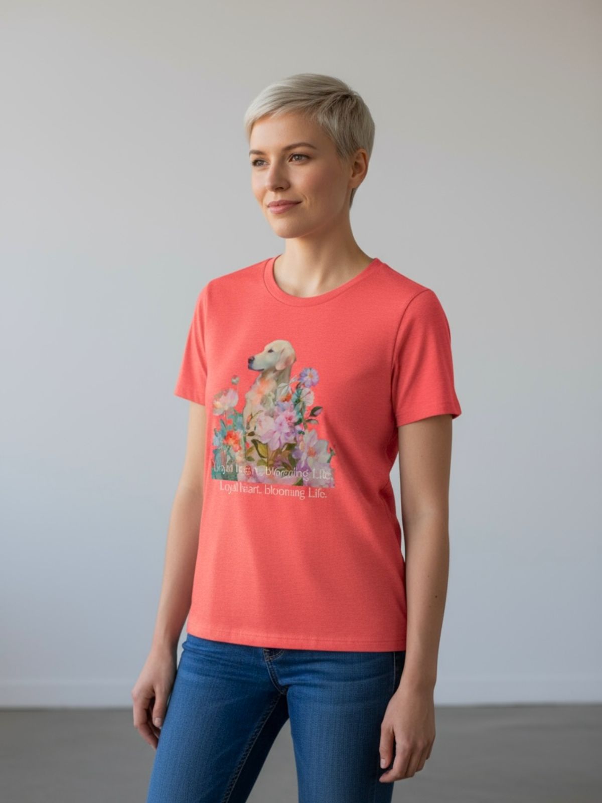 Loyal Heart  Short-Sleeve Orange T-Shirt