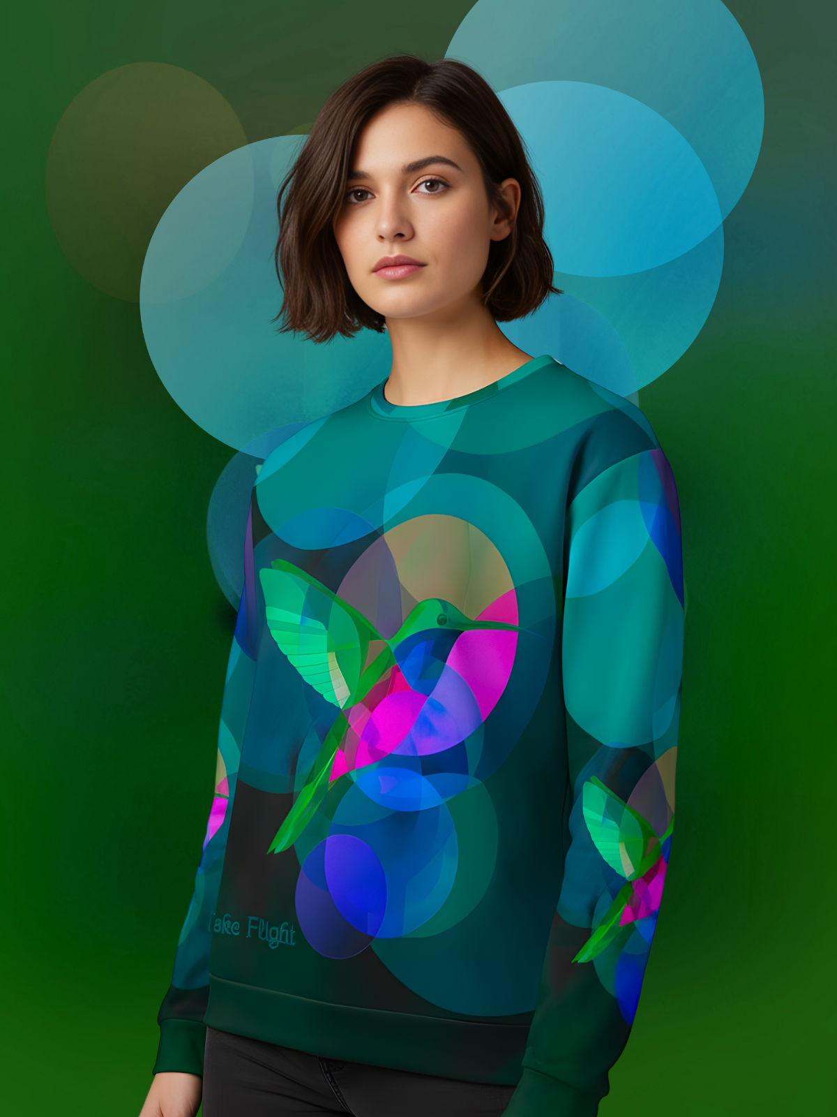 Take Flight Green Sweatshirt