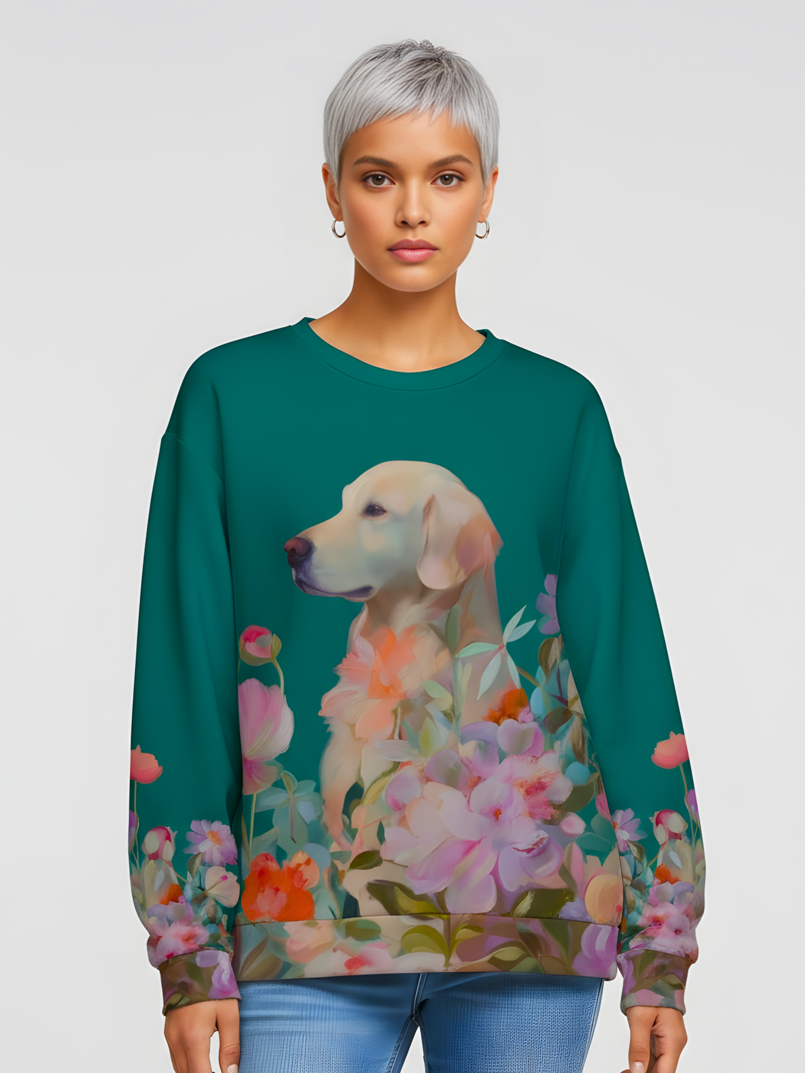 Garden Guardian — Golden Retriever Sweatshirt
