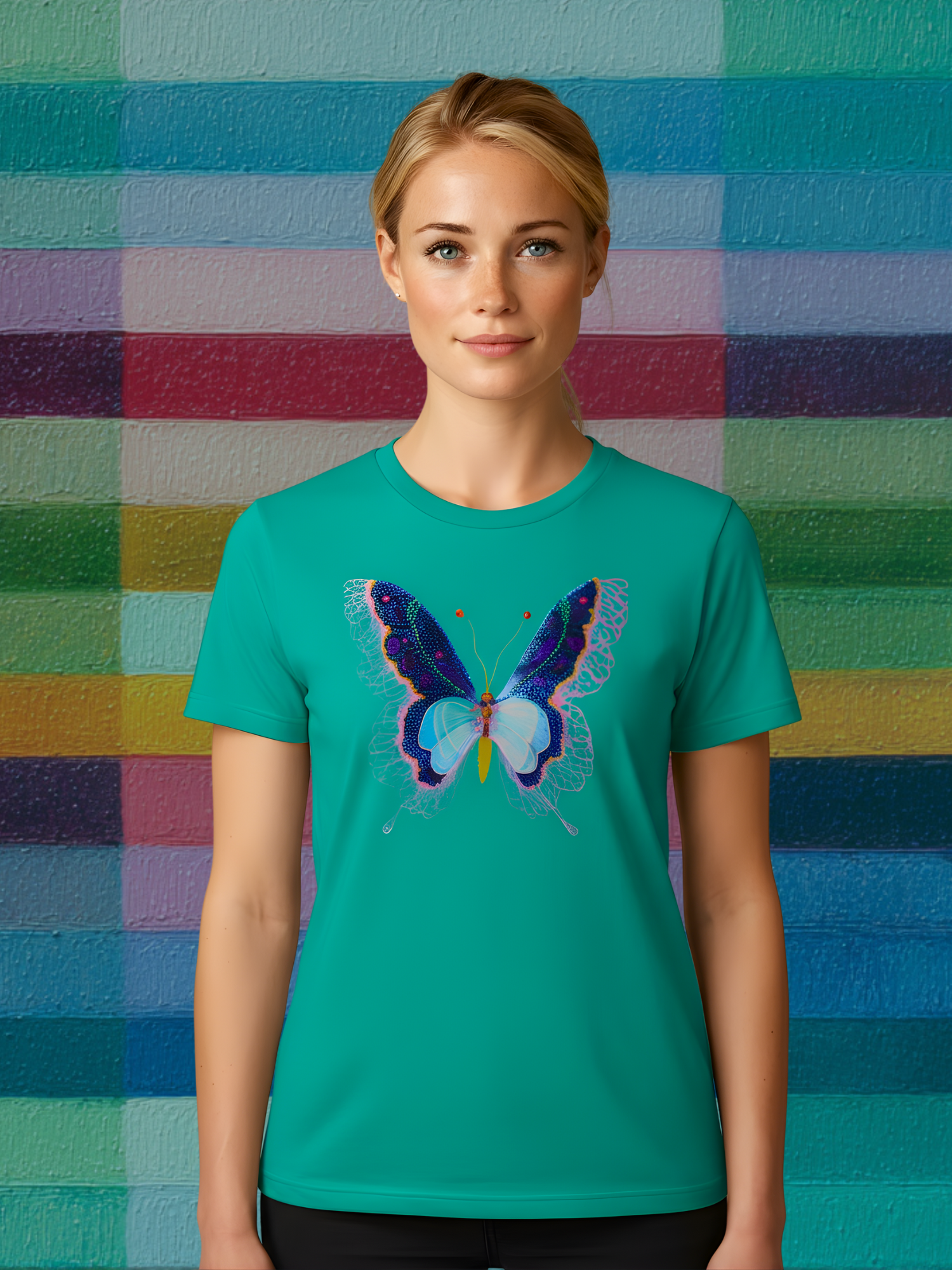 Butterfly Reverie Short-Sleeve Emerald T-Shirt
