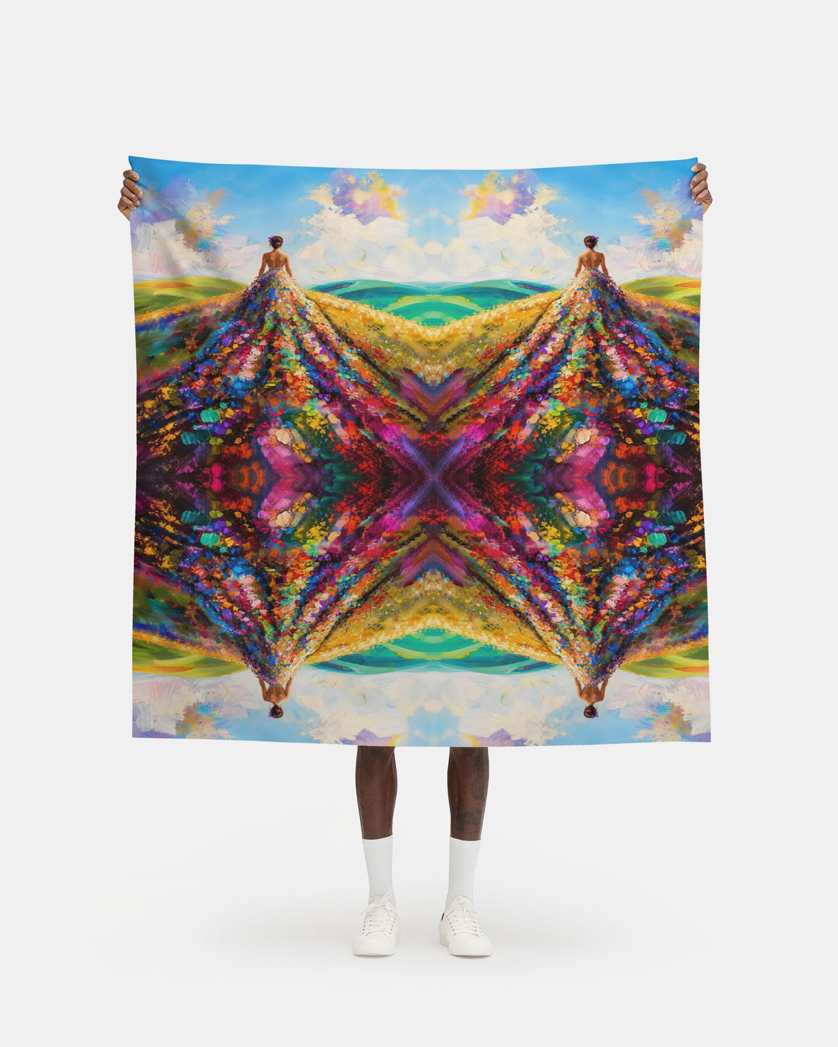 Woman on the Land – Velvet Tapestry. BIG