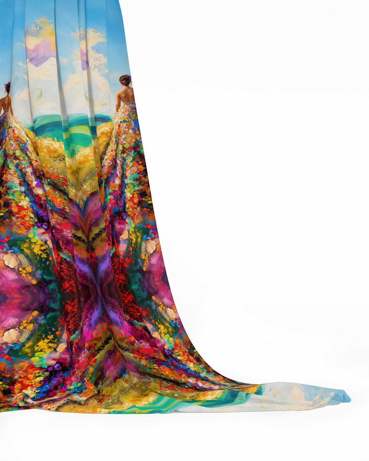 Woman on the Land – Velvet Tapestry. BIG