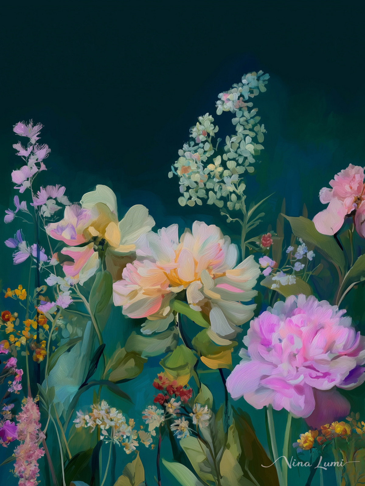 Midnight Garden — Fint Art Print