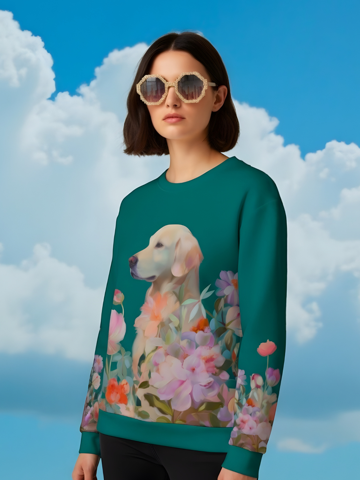 Garden Guardian — Golden Retriever Sweatshirt