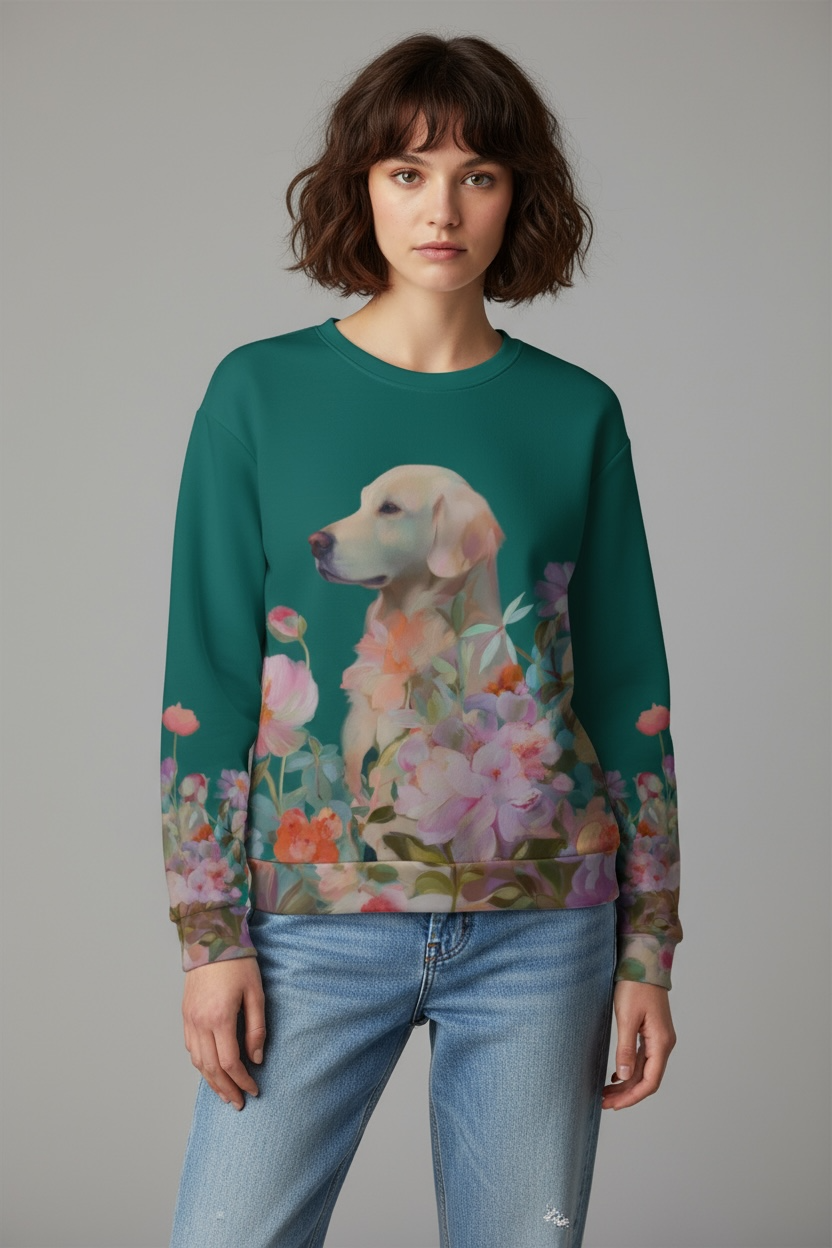 Garden Guardian — Golden Retriever Sweatshirt