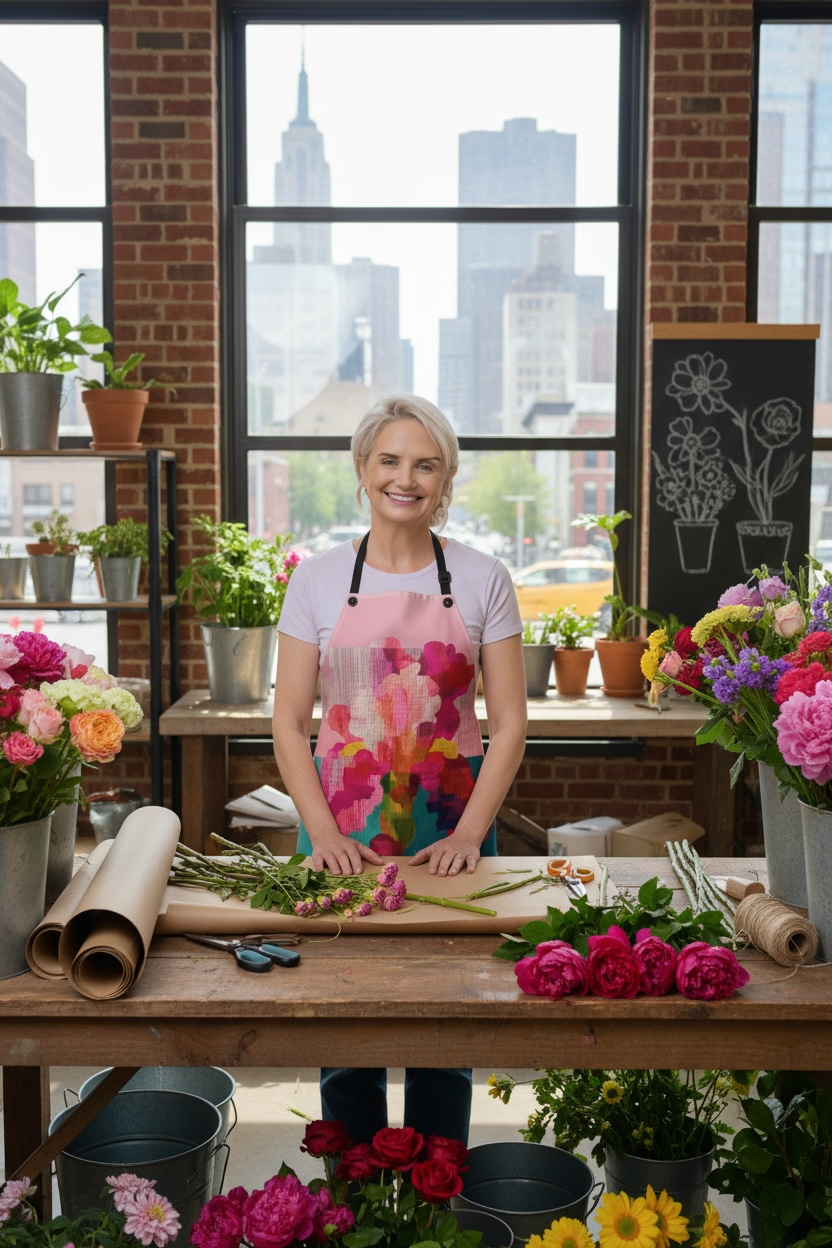Garden Grace — Floral Apron.