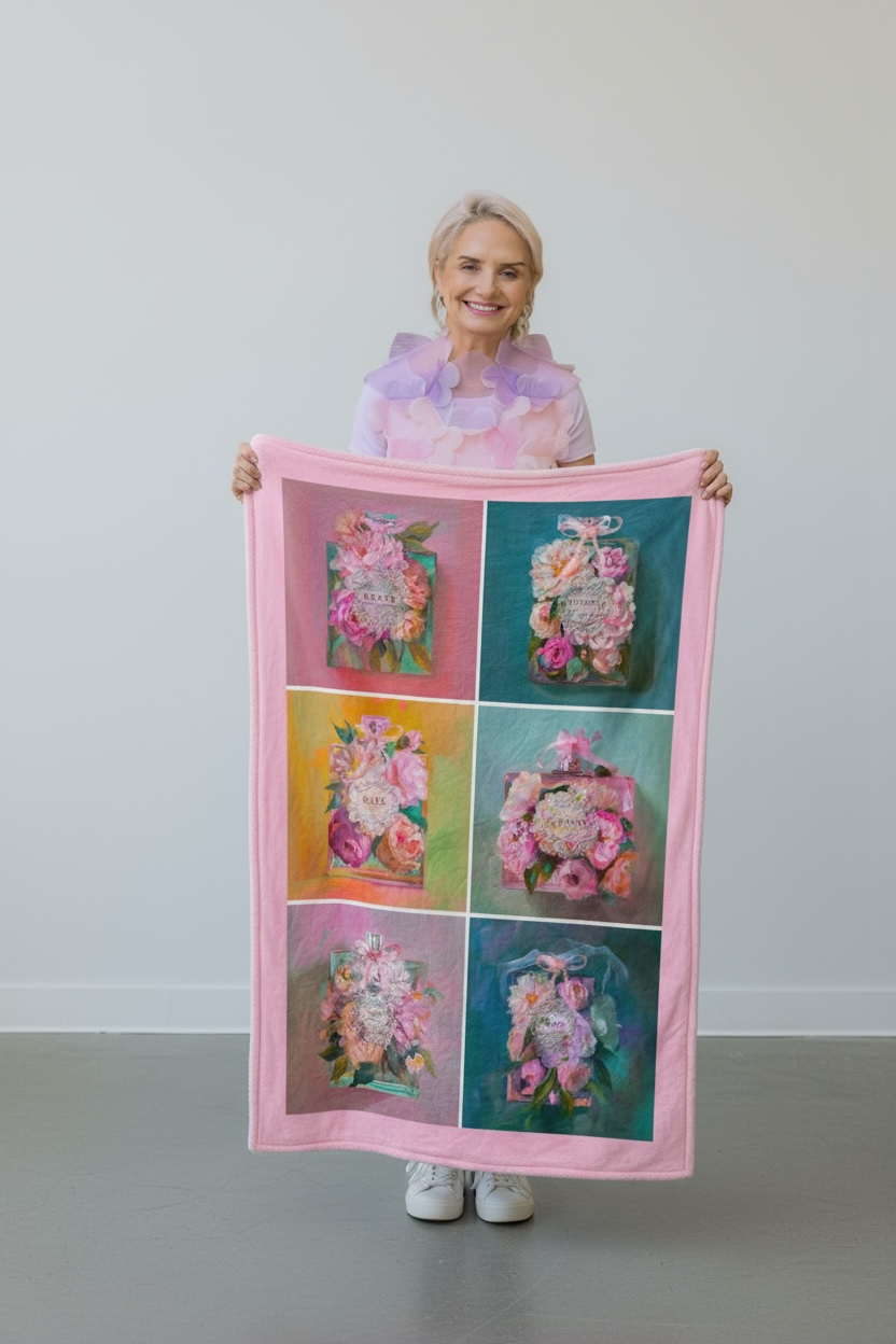 Petals and Perfume - Throw Blanket