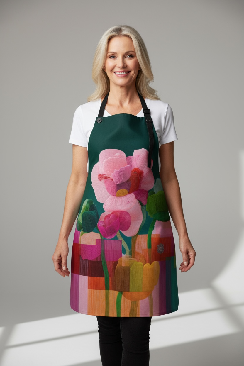 Bloomline — Abstract Floral Apron