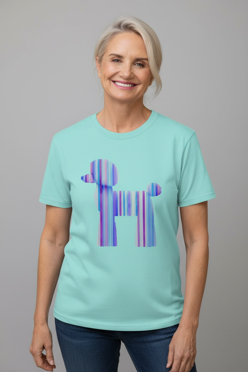 Stripe Poodle Unisex garment-dyed heavyweight t-shirt - Sample