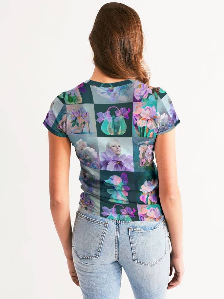 Lilac Women's All-Over Print Tee - Sample