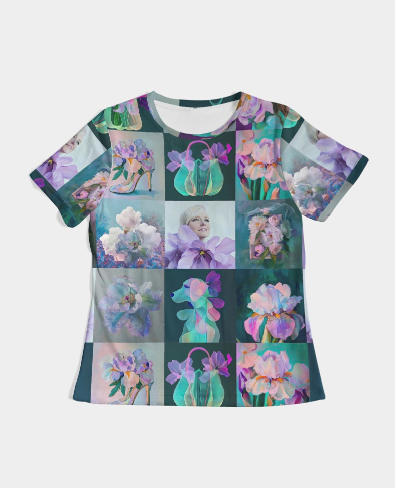 Lilac Women's All-Over Print Tee - Sample