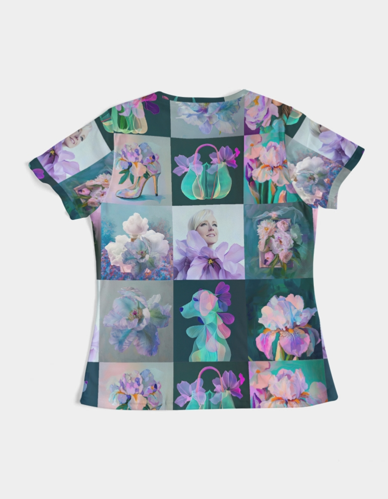 Lilac Women's All-Over Print Tee - Sample