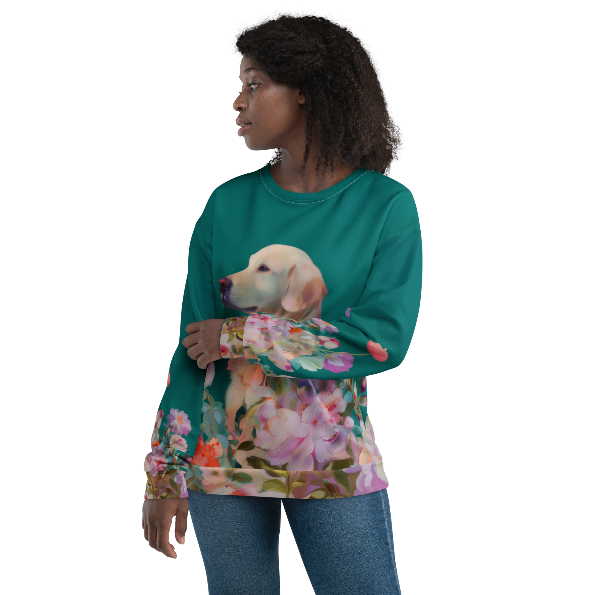 Garden Guardian — Golden Retriever Sweatshirt