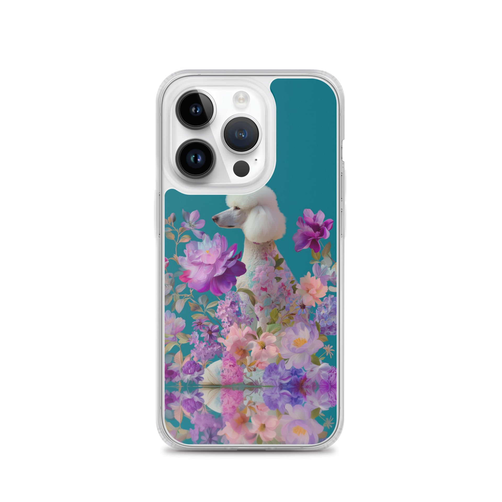 Floral Poodle Clear Case for iPhone Floral Poodle Clear Case for iPhone