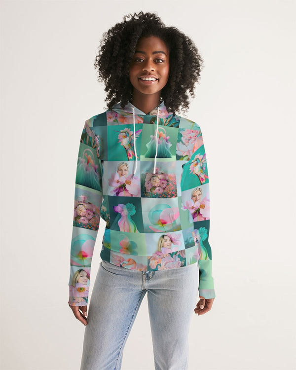 Mint Block Women's All-Over Print Hoodie - Sample
