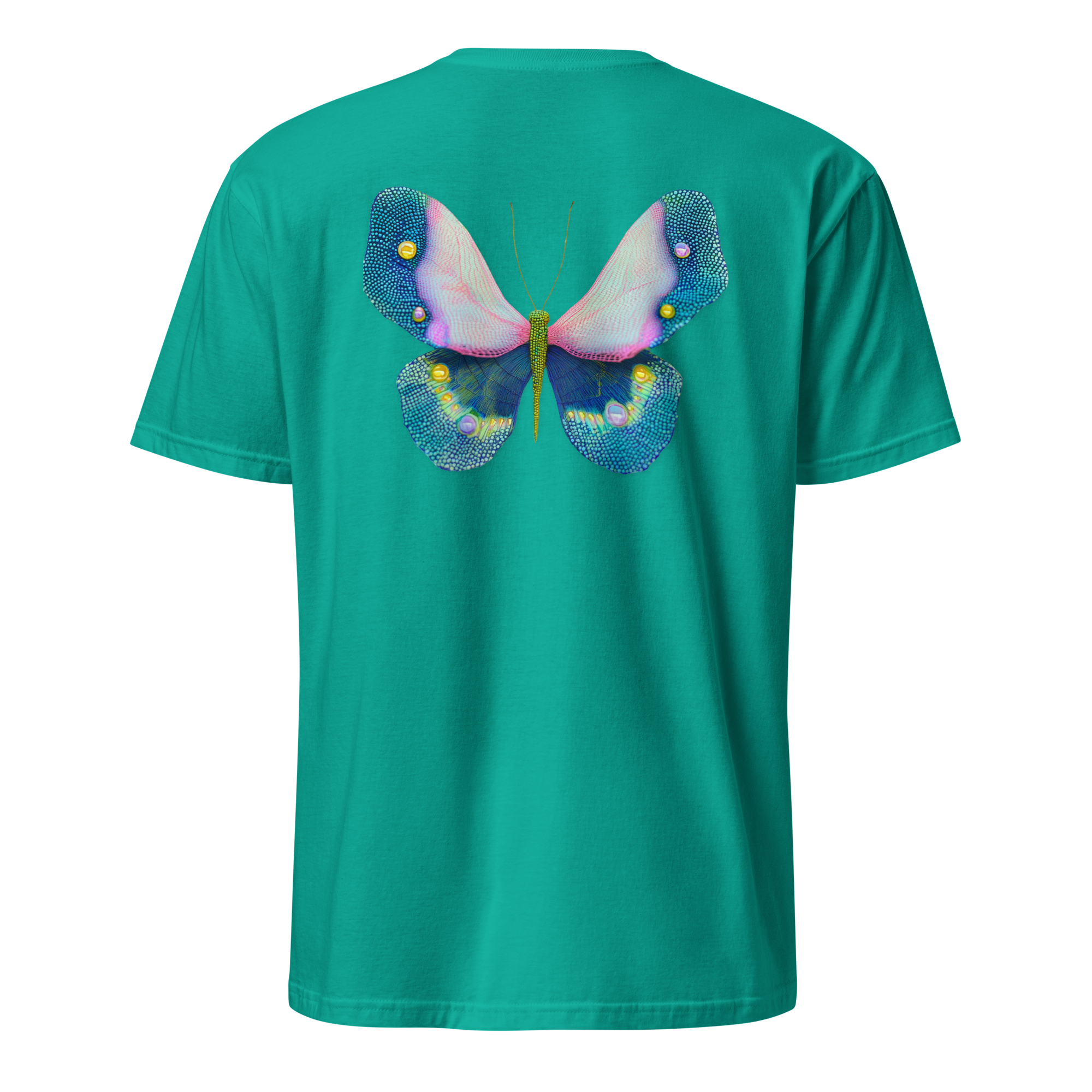 Butterfly Reverie Short-Sleeve Emerald T-Shirt - Sample