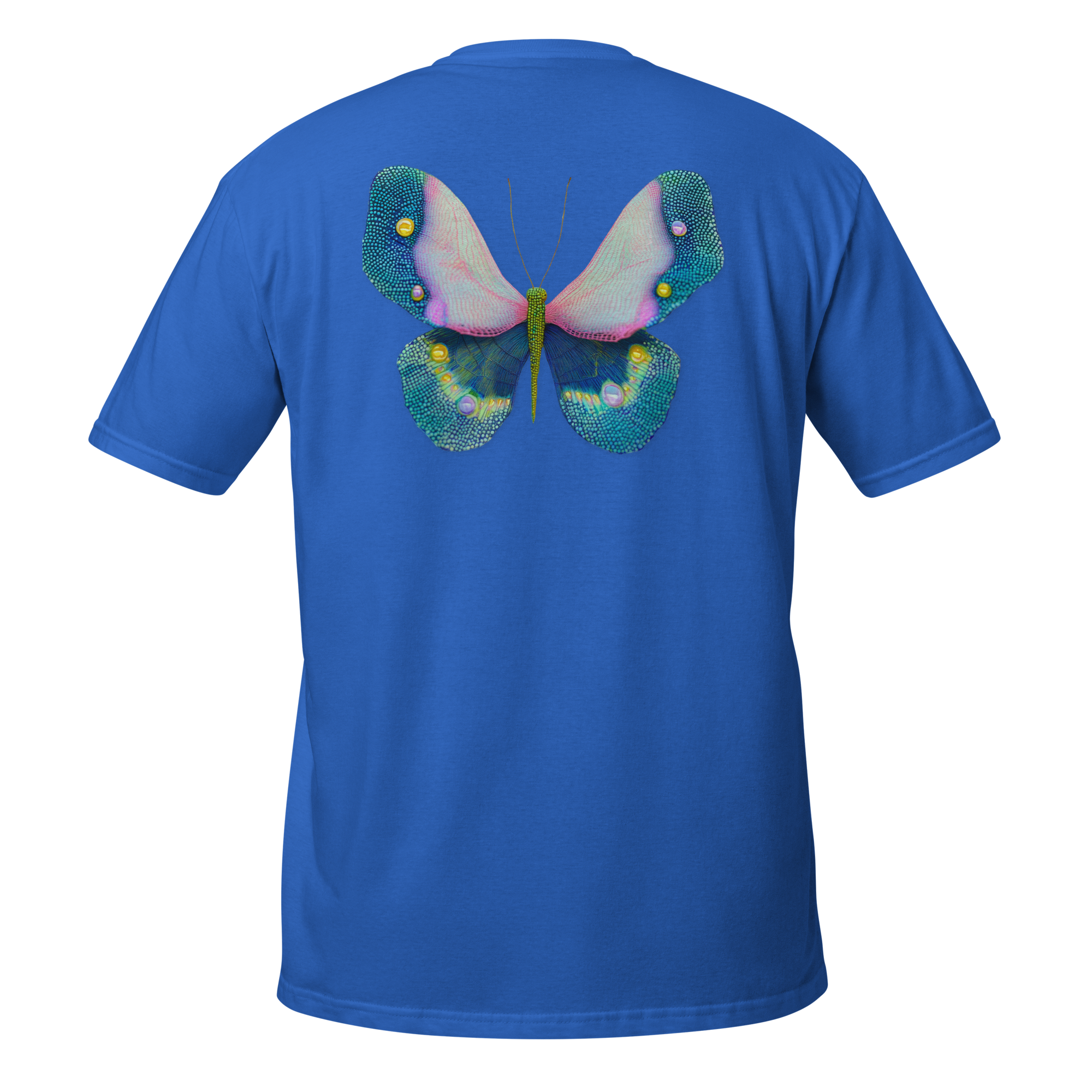 Butterfly Reverie Short-Sleeve Blue T-Shirt