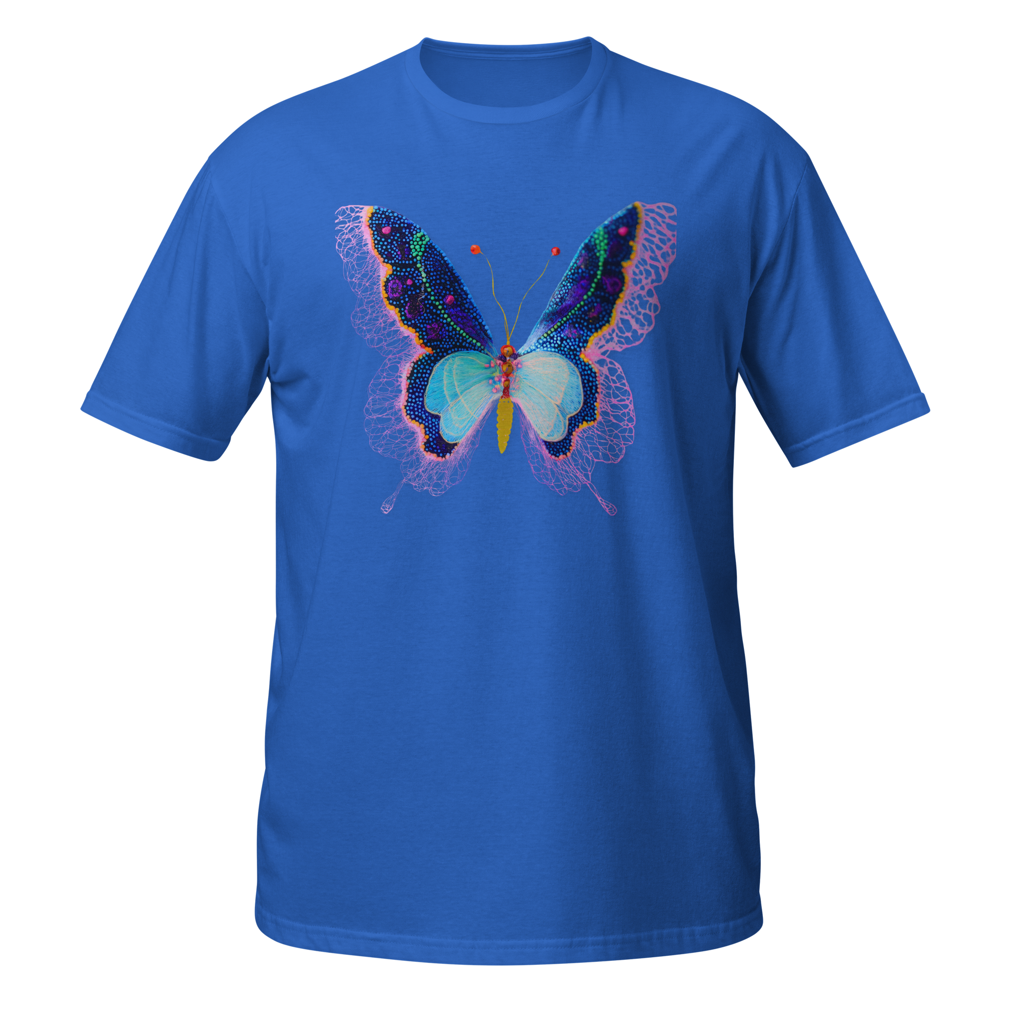 Butterfly Reverie Short-Sleeve Blue T-Shirt