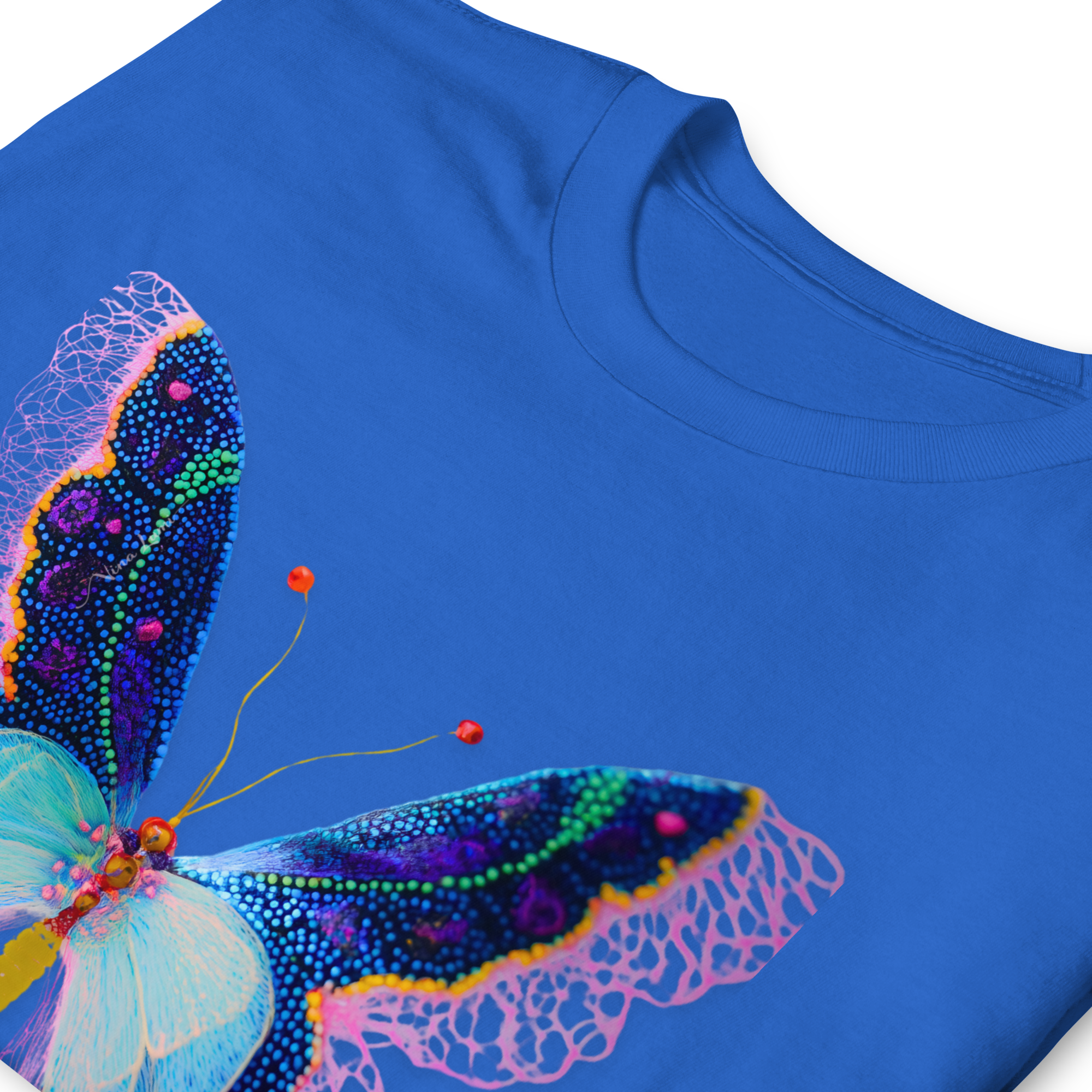 Butterfly Reverie Short-Sleeve Blue T-Shirt